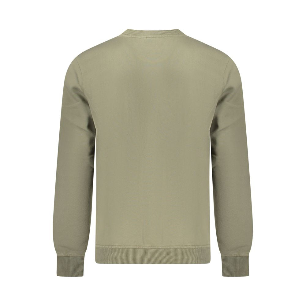 Sweatshirt by Napapijri for men in organic cotton & polyester green presents a smart casual silhouette, featuring a smart casual and for a sophisticated look.