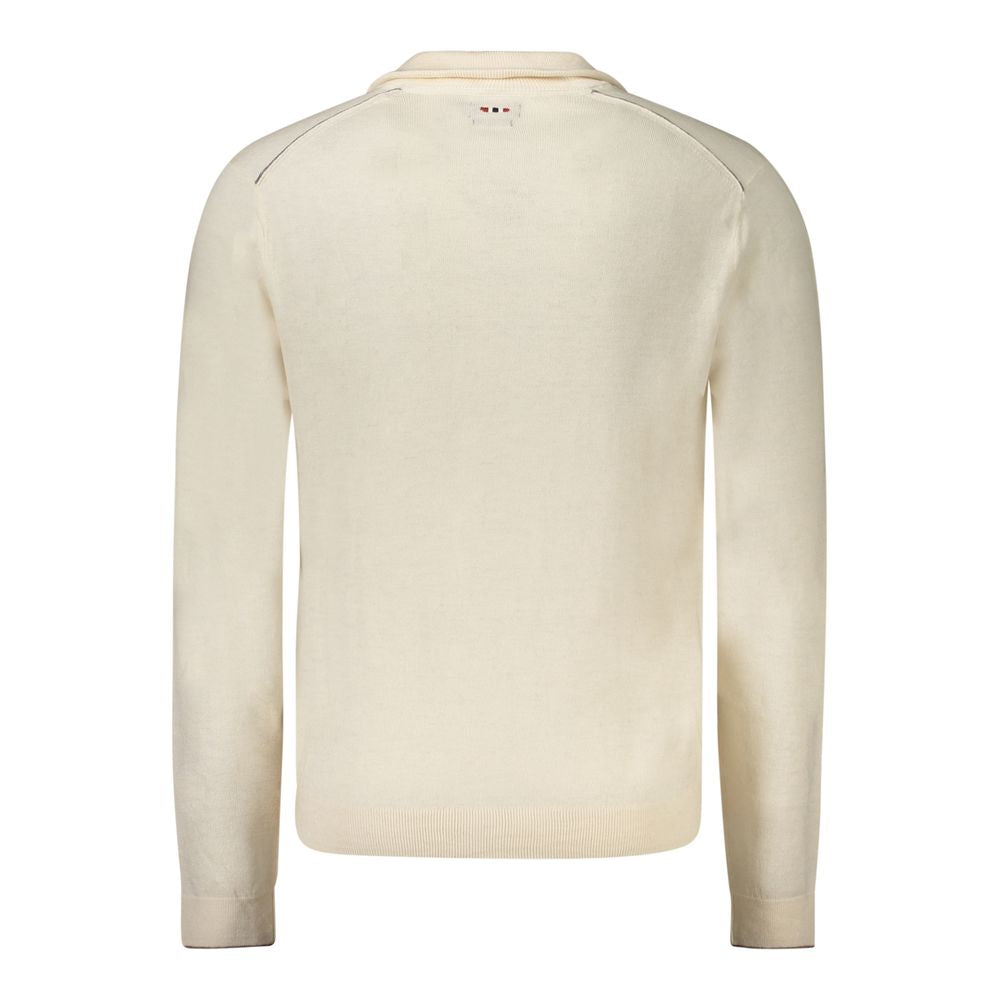 Sweatshirt by Napapijri for men in wool white features a unrivaled silhouette with a refined and unrivaled detailing for a sophisticated look.