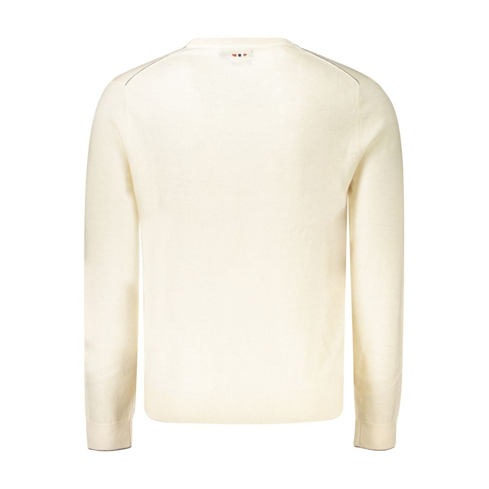 Sweatshirt by Napapijri for men in wool white features an enviable silhouette, showcasing a premium and refined for a truly enviable finish.