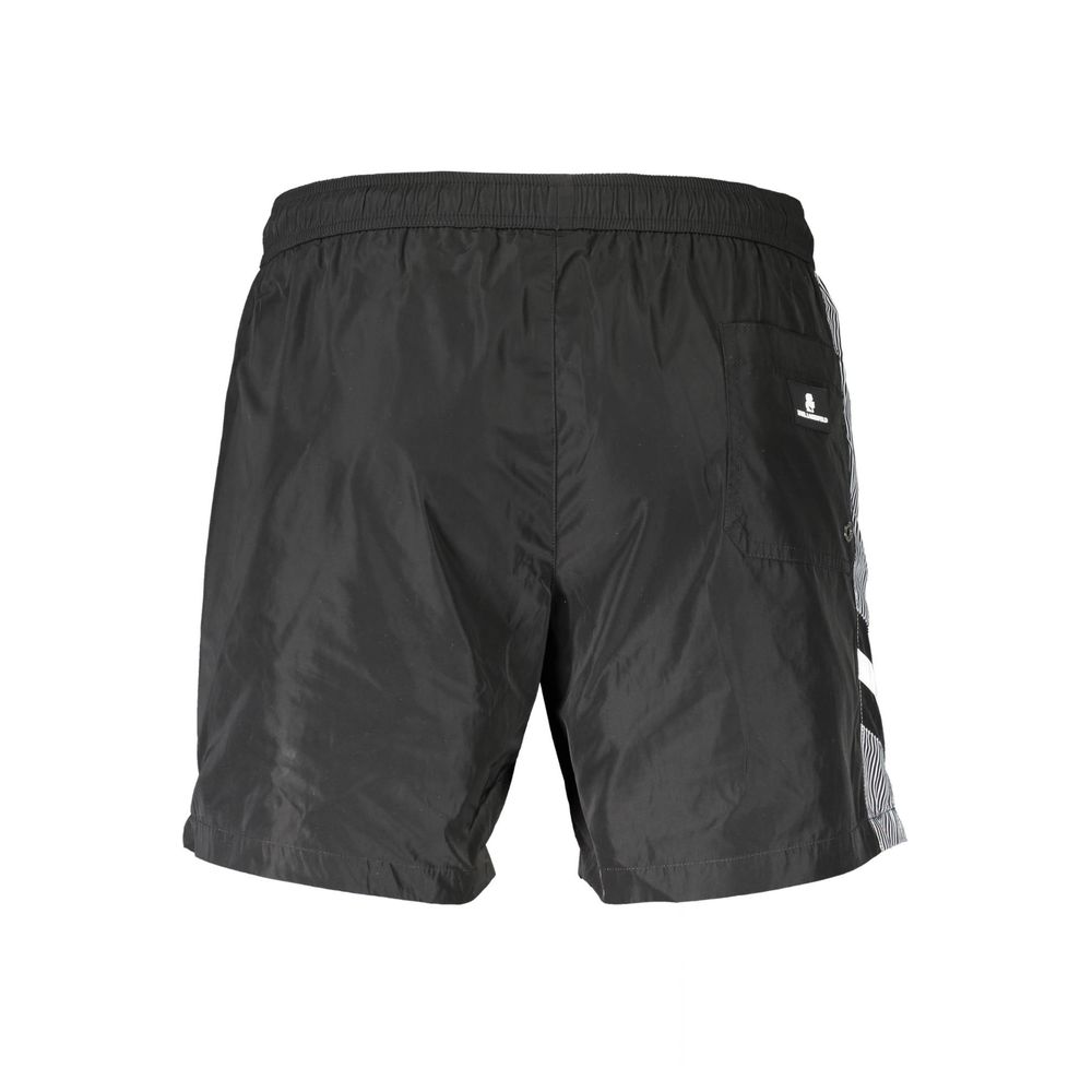Swim Shorts by Karl Lagerfeld for men in polyester black features an glamourous silhouette from the Men's Polyester Swim Shorts collection, highlighting a refined fit and glamourous cut for a premium poolside look.
