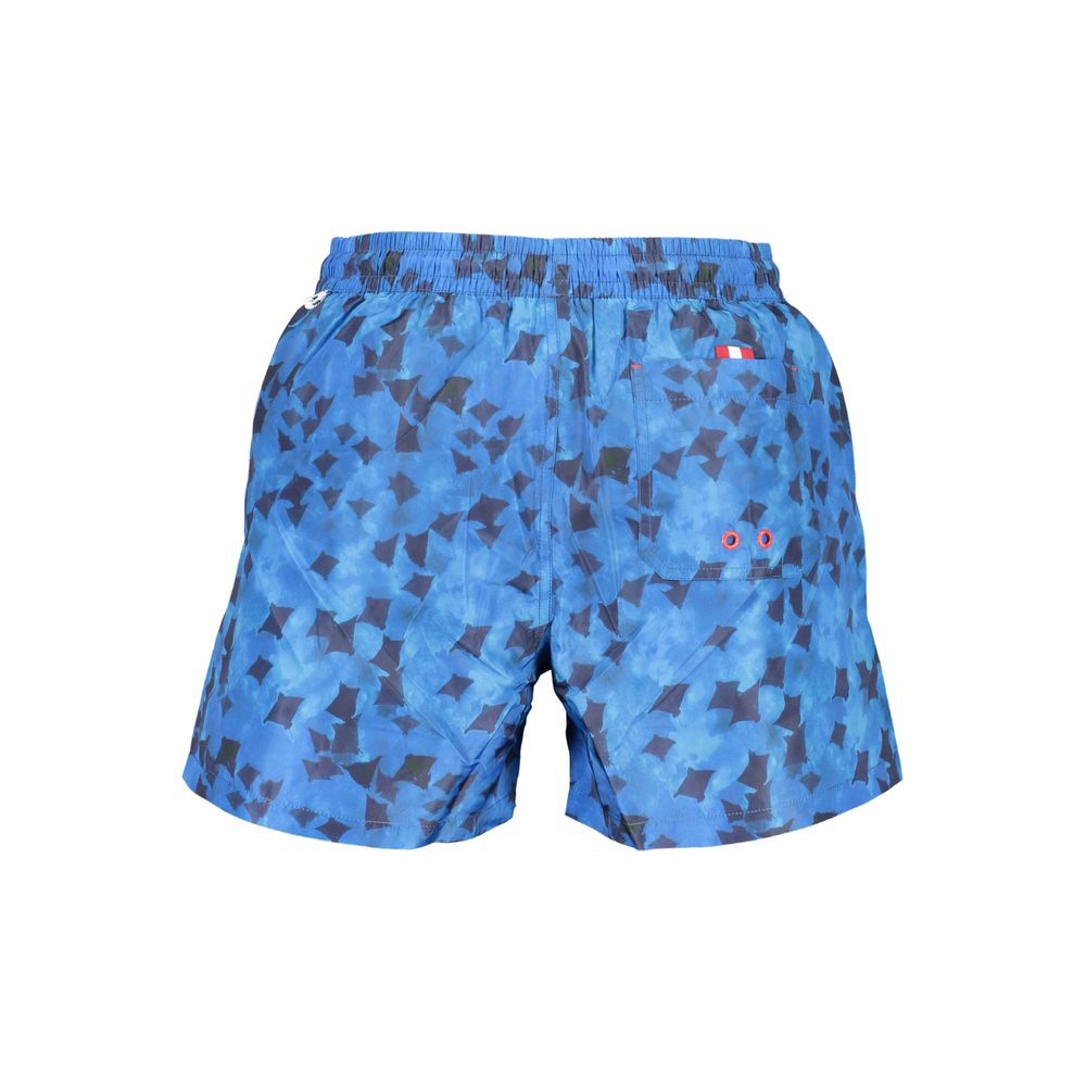 Swim Shorts by North Sails for men in polyester blue & patterned presents a sculptural silhouette, showcasing the sculptural Men's Polyester Swim Shorts design with a refined cut for a premium, sophisticated look.
