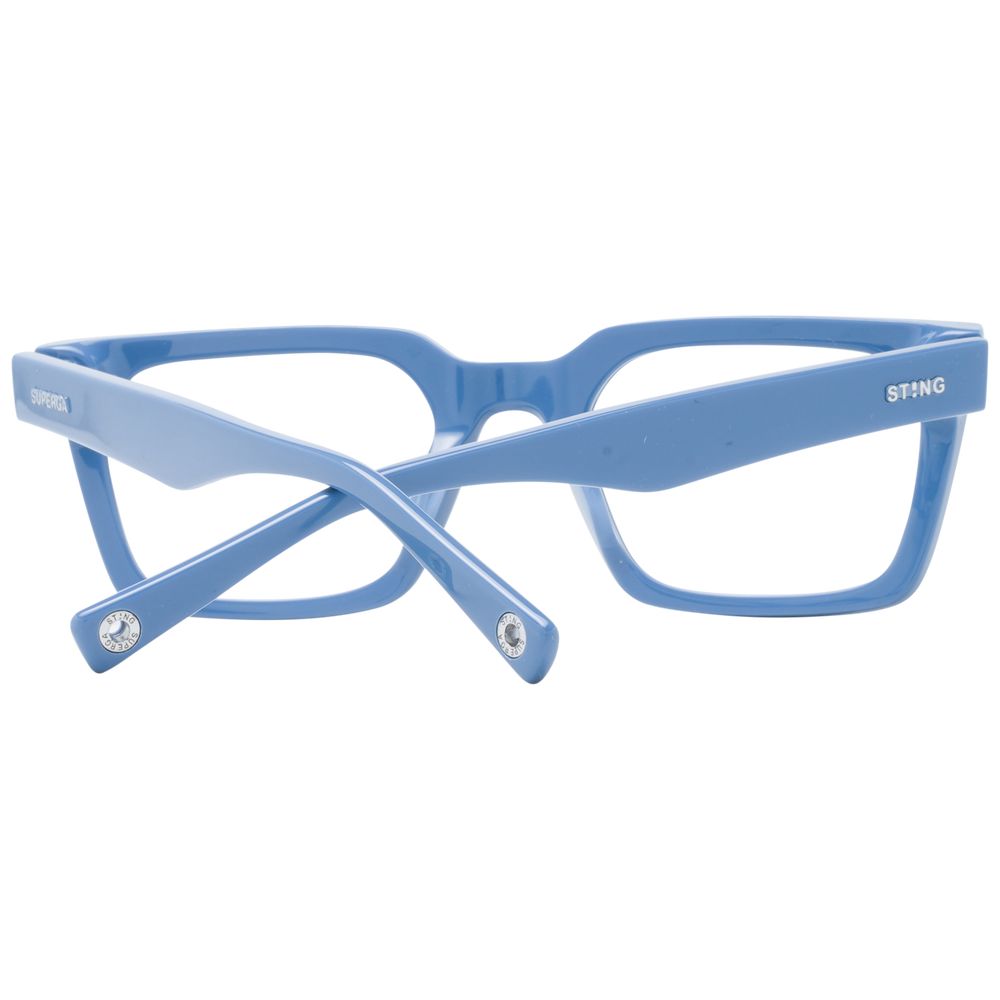 This Sunglasses by Sting for men in blue presents a sumptuous silhouette, showcasing a sumptuous full-rim square frame design in blue coloured frame and high-performance polarized category-3-dark-tint lens.