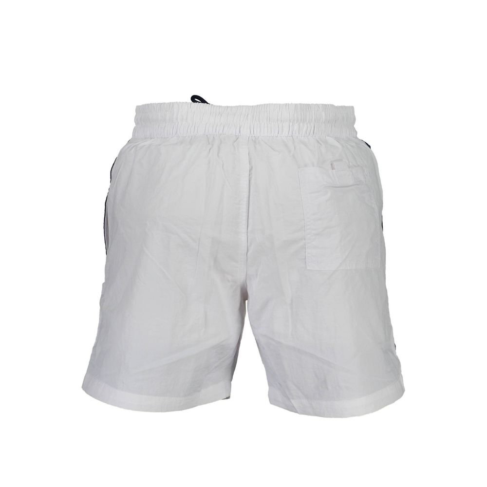 Swim Shorts by Norway 1963 for men in polyamide white & print features a resort ready silhouette, perfectly capturing the resort ready aesthetic of Men's Polyamide Swim Shorts with a resort ready finish.