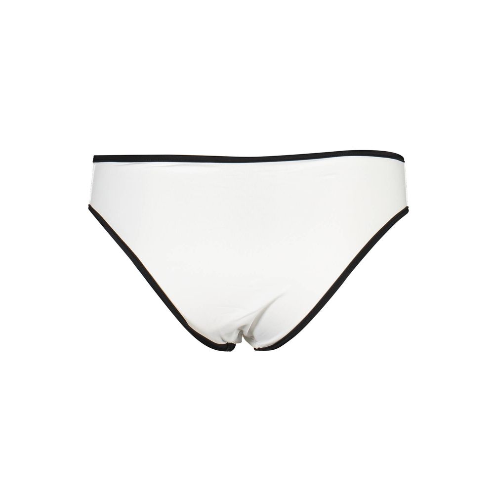 Swim Briefs by Karl Lagerfeld for women in elastane white features a riviera ready silhouette from the Women's Elastane Swim Briefs collection, showcasing a riviera ready finish with a streamlined riviera ready fit.