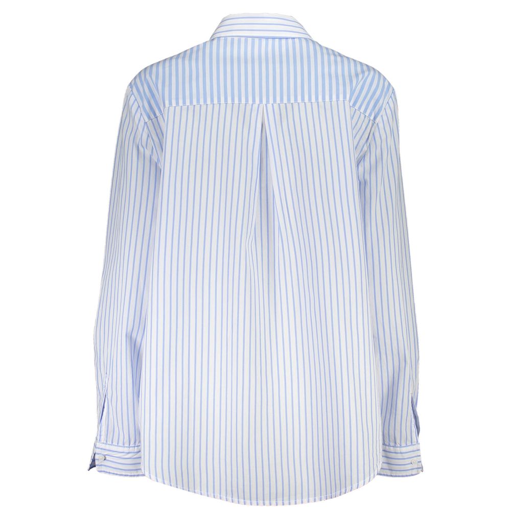 Shirt by Desigual for women in viscose blue, patterned & print, featuring a nuanced and nuanced for a sophisticated finish.