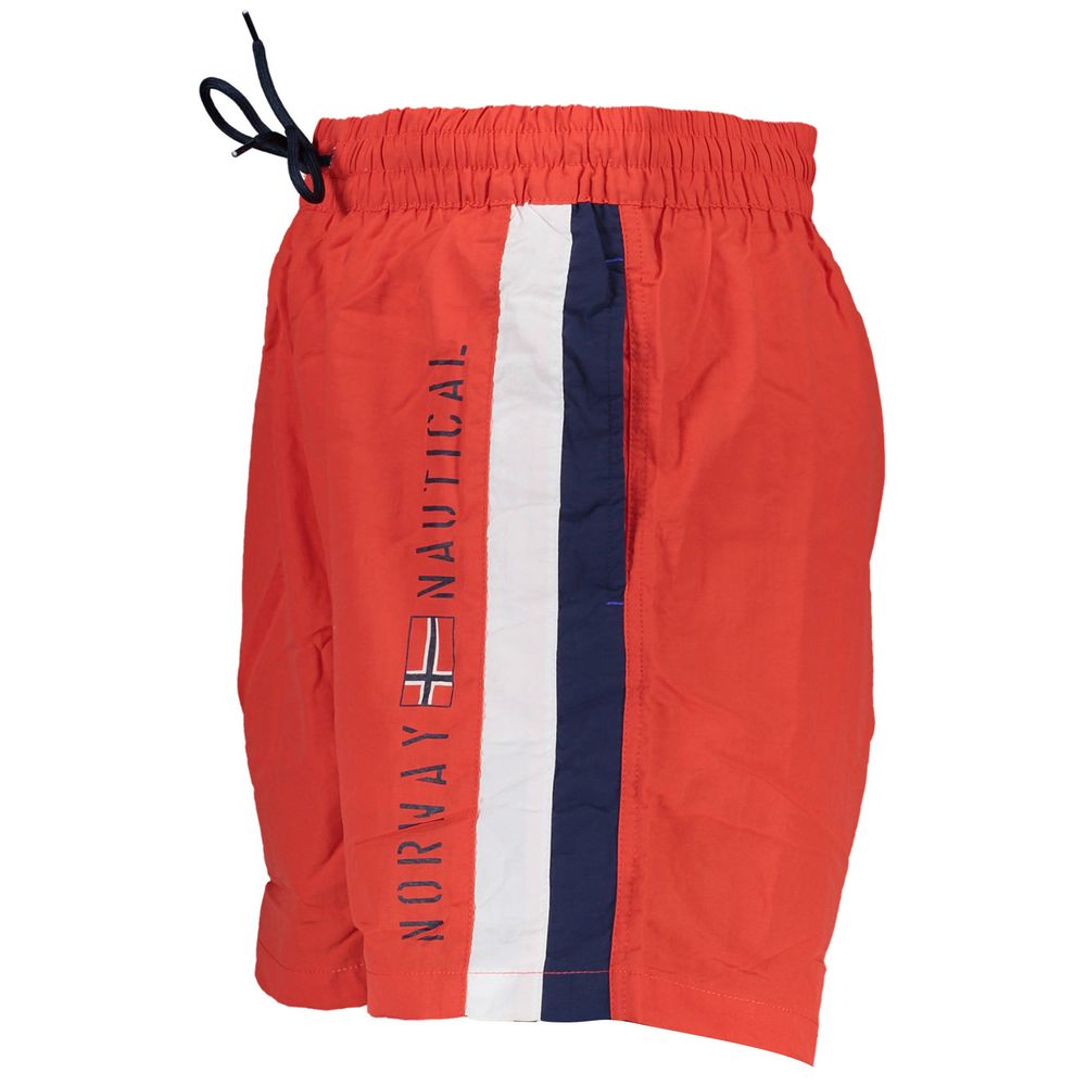 Swim Shorts by Norway 1963 for men in polyamide red & print features an glamourous silhouette from the Men's Polyamide Swim Shorts collection, highlighting a refined fit and glamourous cut for a premium poolside look.