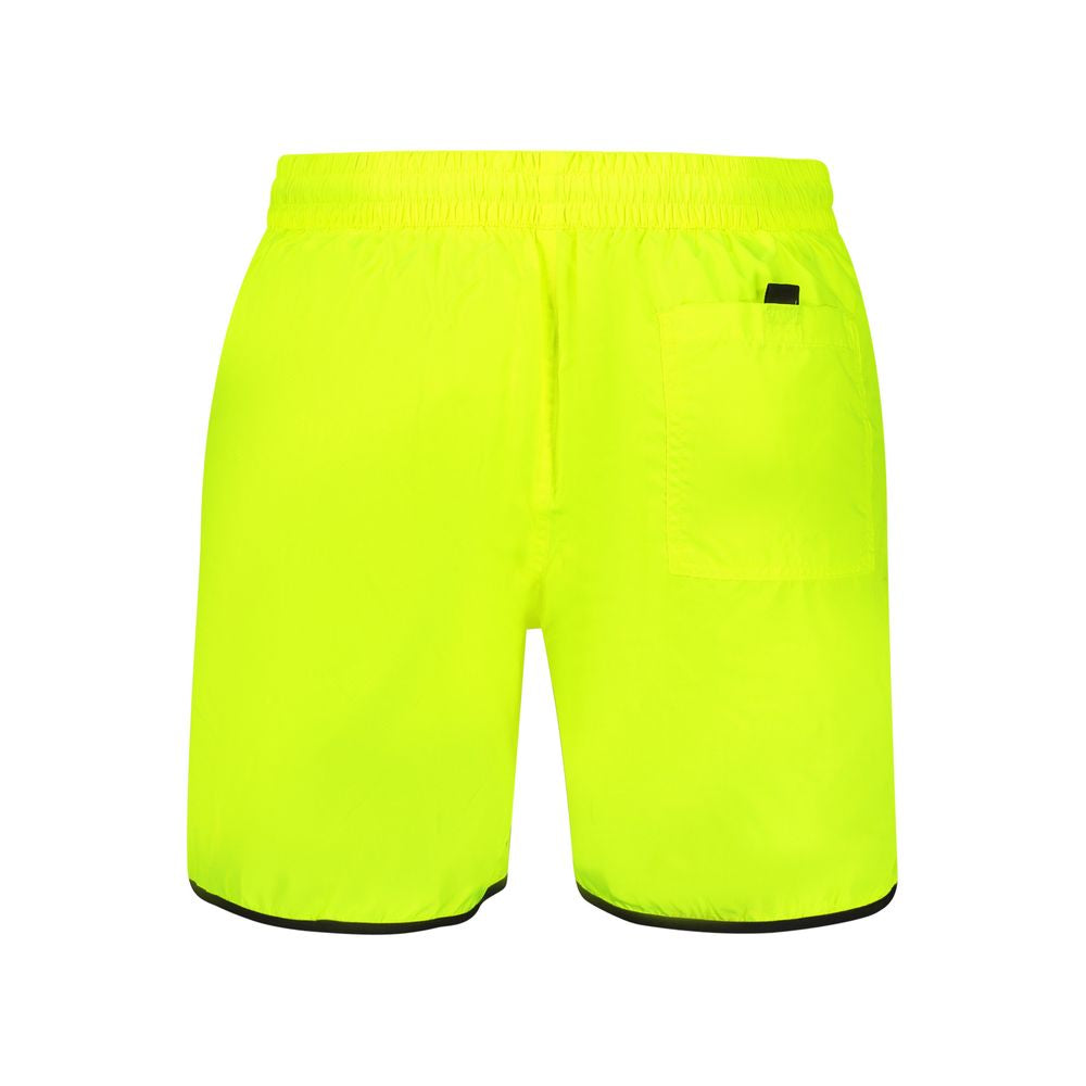 Swim Shorts by Norway 1963 for men in polyamide and yellow & print showcases a sinuous silhouette, expertly cut for a sinuous fit as part of the Men's Polyamide Swim Shorts collection.