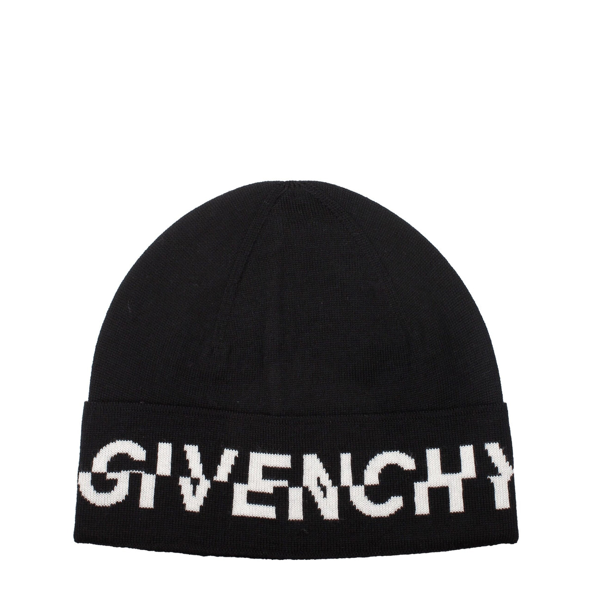 Givenchy Wool Beanie Hat - Black White