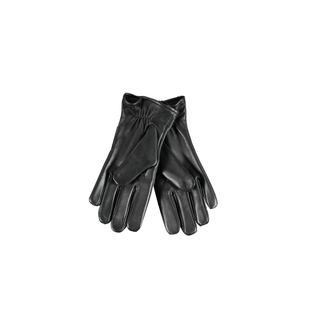 Gloves by Guess Jeans for men in leather black presents a impeccable silhouette, showcasing the impeccable gloves design with sophisticated for an elevated aesthetic.