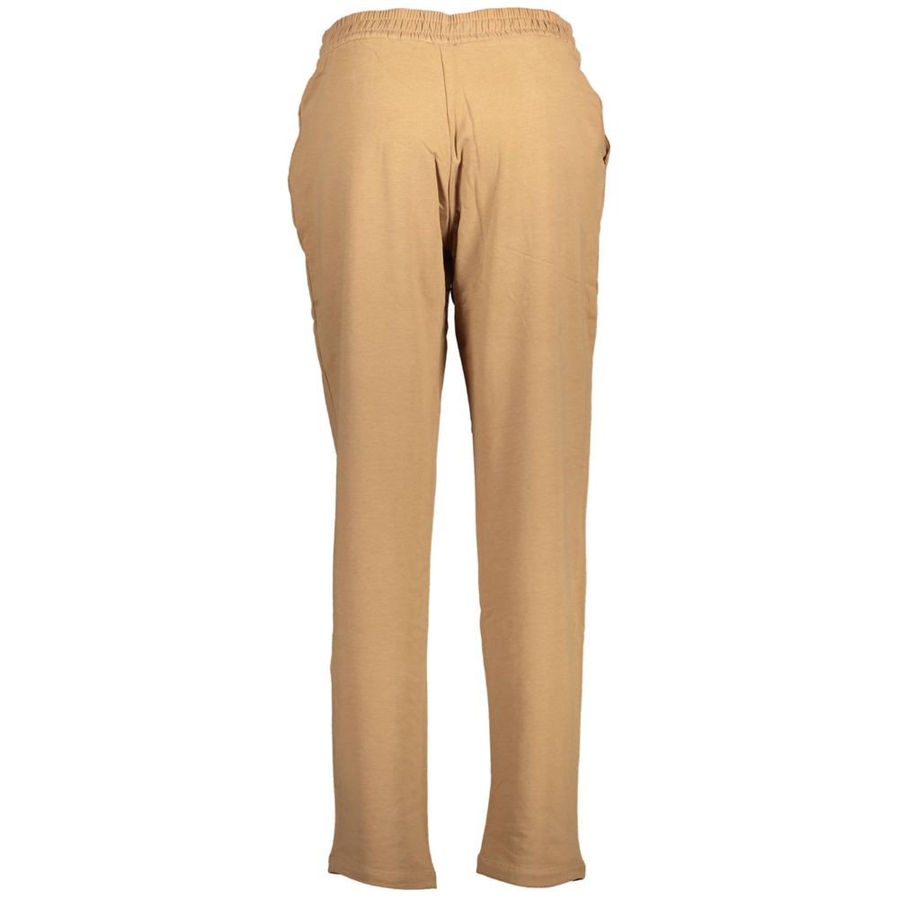 Pants by U.S. POLO ASSN. for women in cotton brown features a utilitarian with a utilitarian long and to create a sophisticated, premium look.