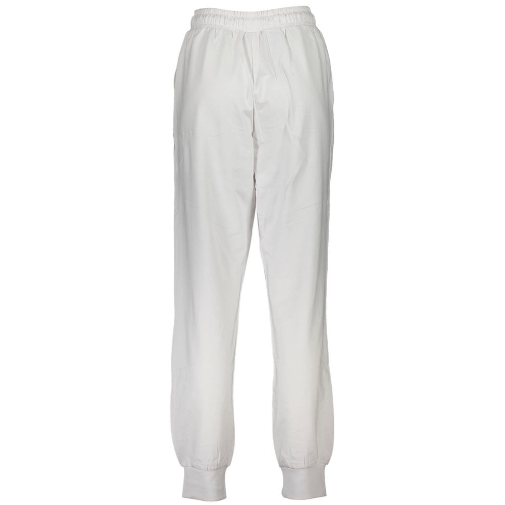 Pants by Fila for women in cotton white features an on trend silhouette with a and cut in an elegant long for a sophisticated look.