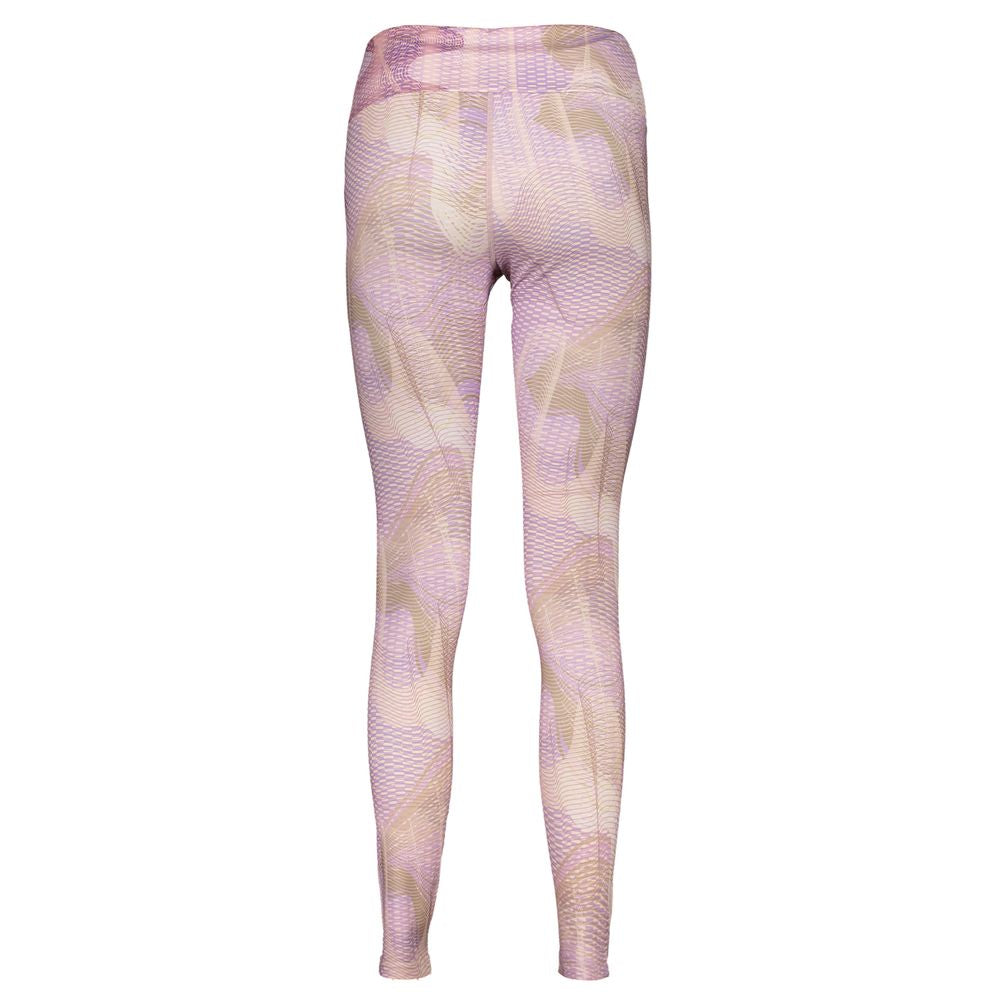 Fila Women's Leggings Polyester Activewear - Purple Patterned Print