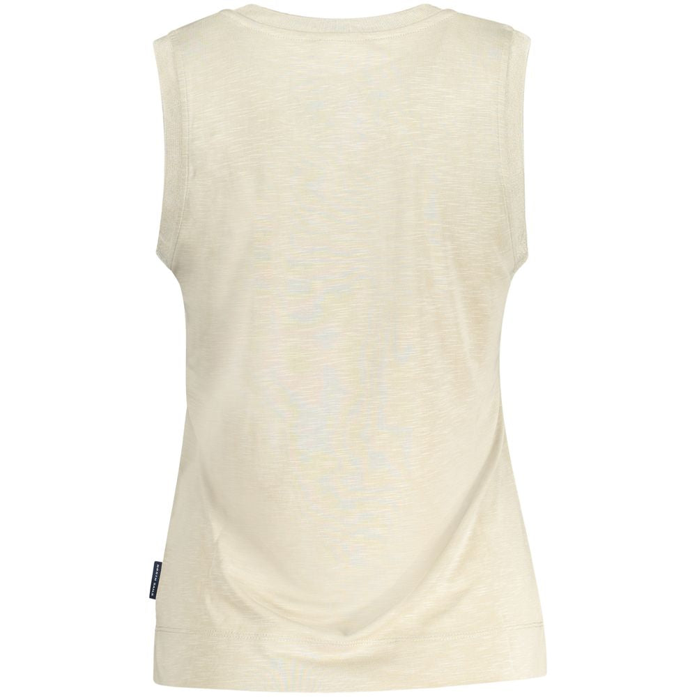 Tank Top by North Sails for women in polyester beige showcases a meticulous silhouette, artfully finished with a meticulous wide-neck neckline and for a sophisticated, meticulous look.