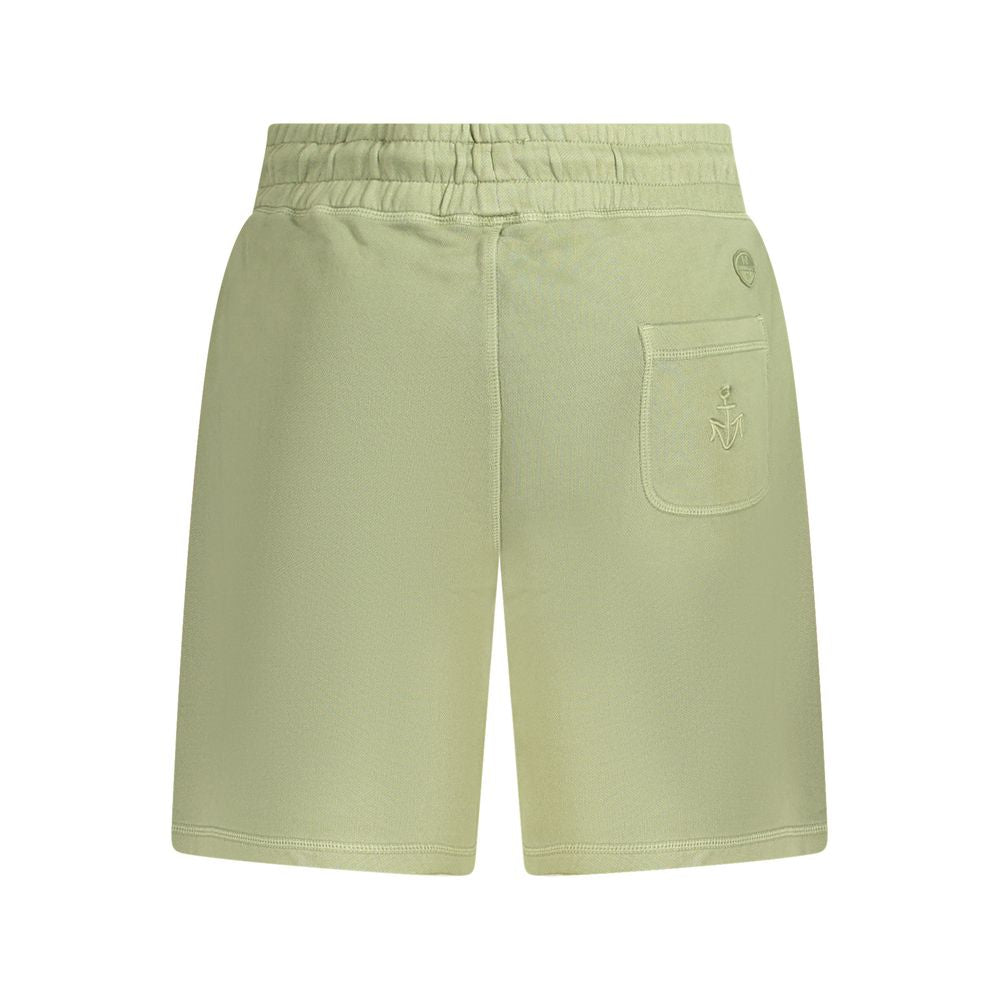 Activewear Shorts by North Sails for men in cotton green features an versatile with adjustable-waistband, presenting a versatile short and designed for a versatile look.