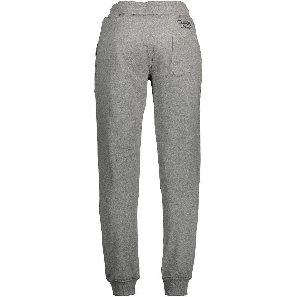 Joggers by Cavalli Class for men in cotton gray & print presents a refined pantology silhouette, artfully defined by a refined pantology athletic, long, and a sophisticated .