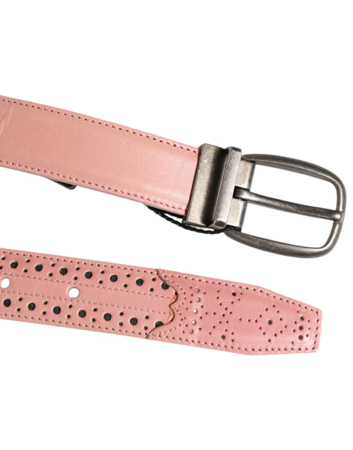 Belt by Dolce & Gabbana for men in calf leather & brass gunmetal & pink features an distinguished design, perfectly showcasing the sophisticated craftsmanship of this distinguished Calf Leather & Brass Belt.