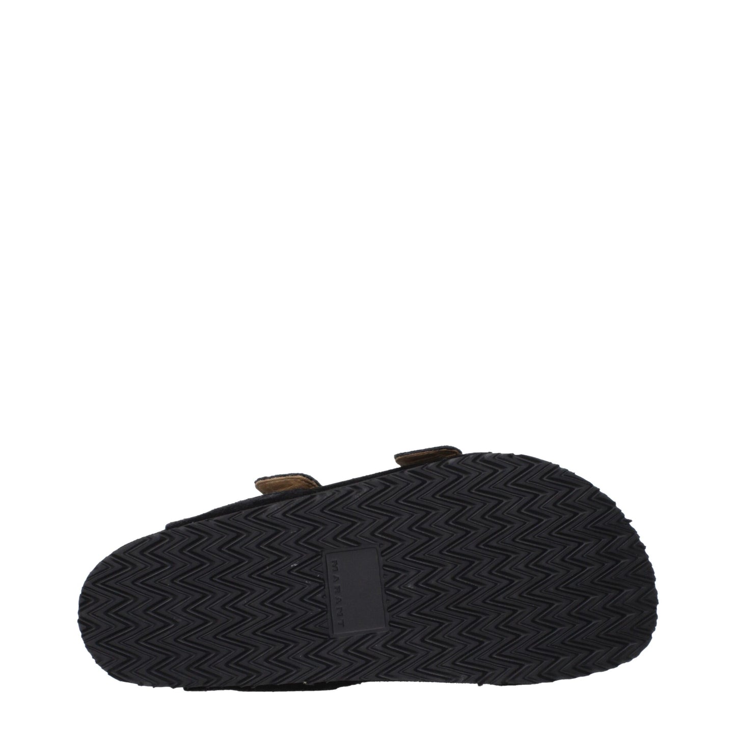 Flat Clogs Slippers by Isabel Marant for men in suede leather & rubber black & silver features an timeless Men's Suede Leather & Rubber Flat Clogs Slippers aesthetic, defined by a flat and a refined open toe style.