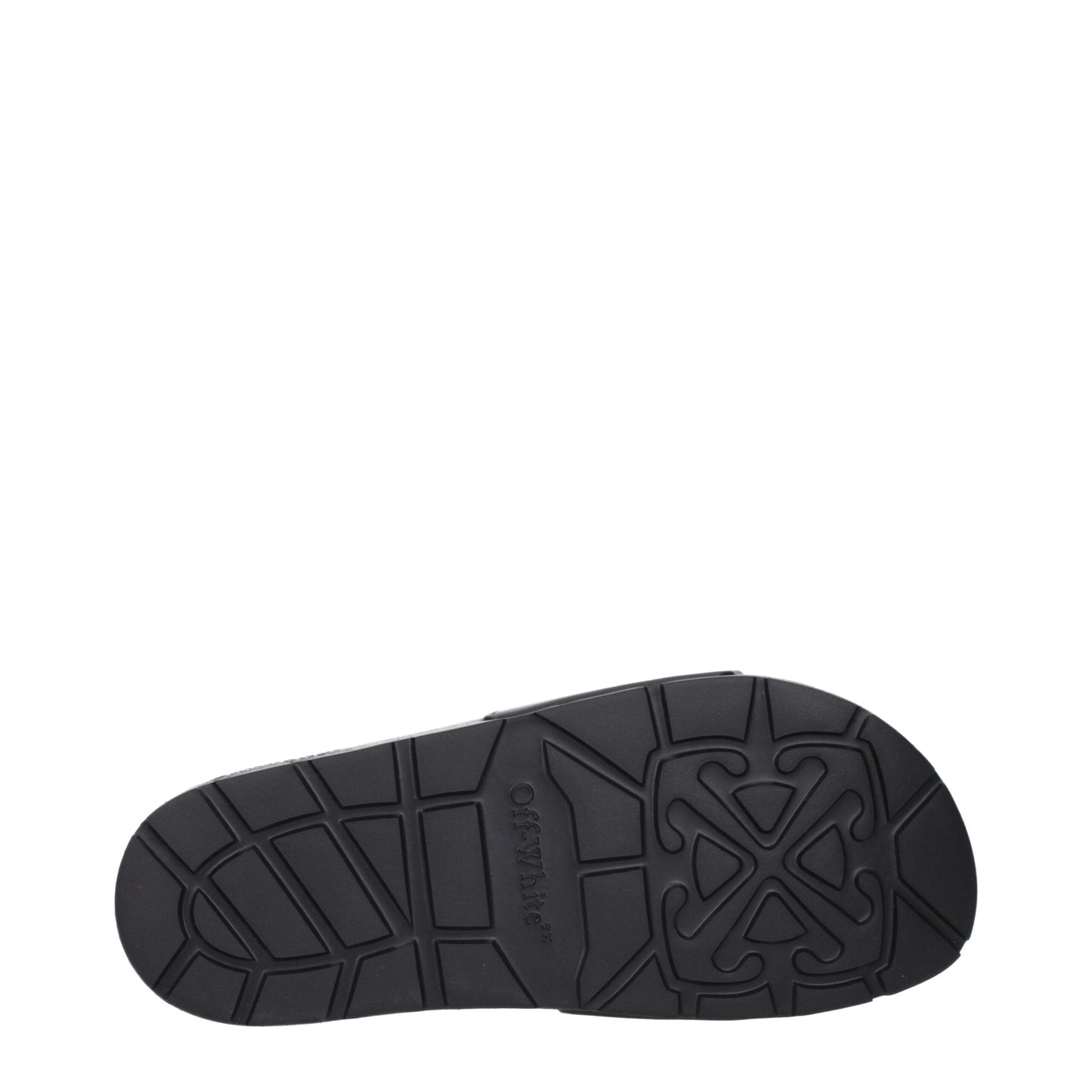 Off-White Women's Cotton & Rubber Clogs Slippers - Black White