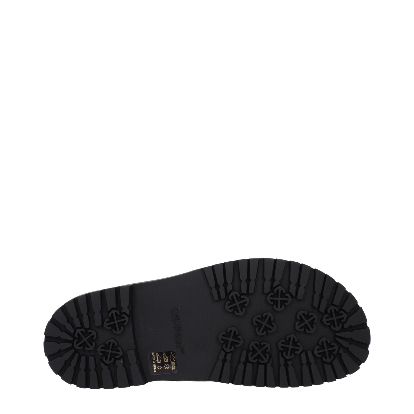 Flat Sandals by Off-White for men in fabric green & white features an exquisite silhouette, showcasing the exquisite Men's Fabric Flat Sandals with a flat and .