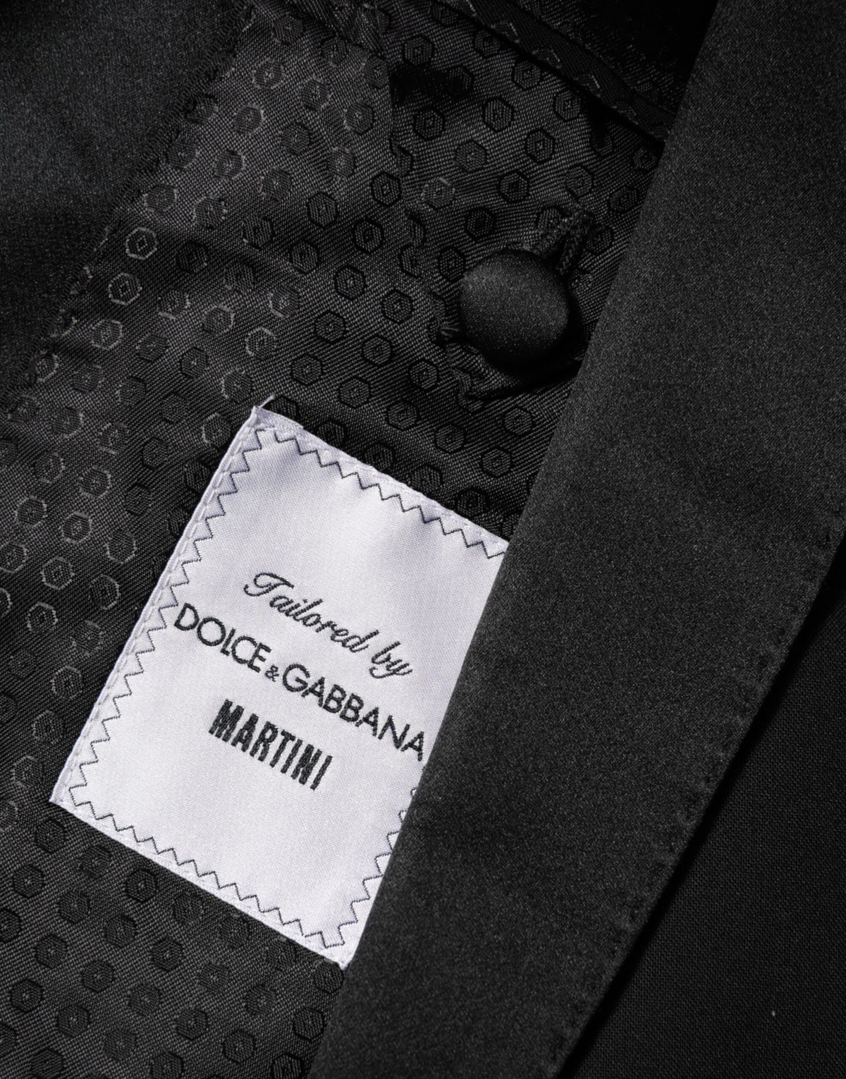 Dolce & Gabbana Men's Polyester Silk Viscose & Virgin Wool Blazer - Black