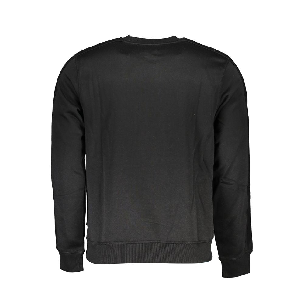Sweatshirt by Gianmarco Venturi for men in cotton black showcases a slouchy chic silhouette, artfully detailed with a slouchy chic and for a slouchy chic finish.