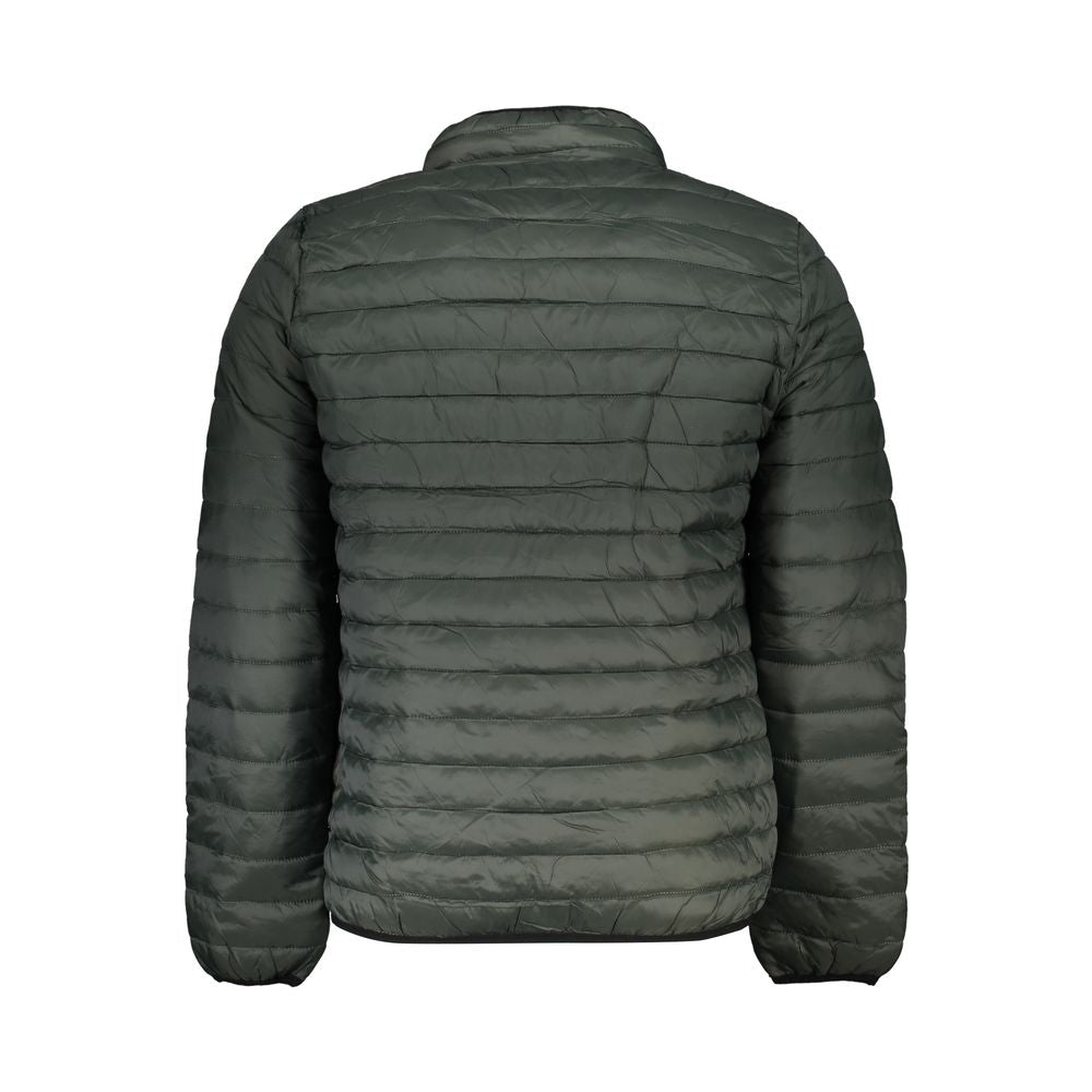 Windbreaker Jacket by Gianmarco Venturi for men in polyamide green features an perennial silhouette with a refined and perennial lightweight, pockets & windproof for a sophisticated weather-resistant look.