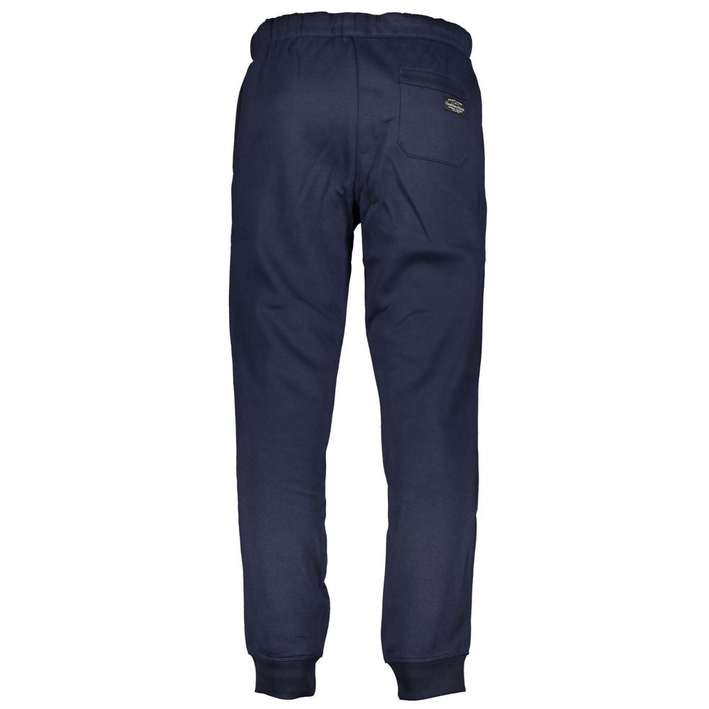 Pants by Gianmarco Venturi for men in cotton blue features a sleek silhouette with a sleek , a refined long, and a sophisticated finish.