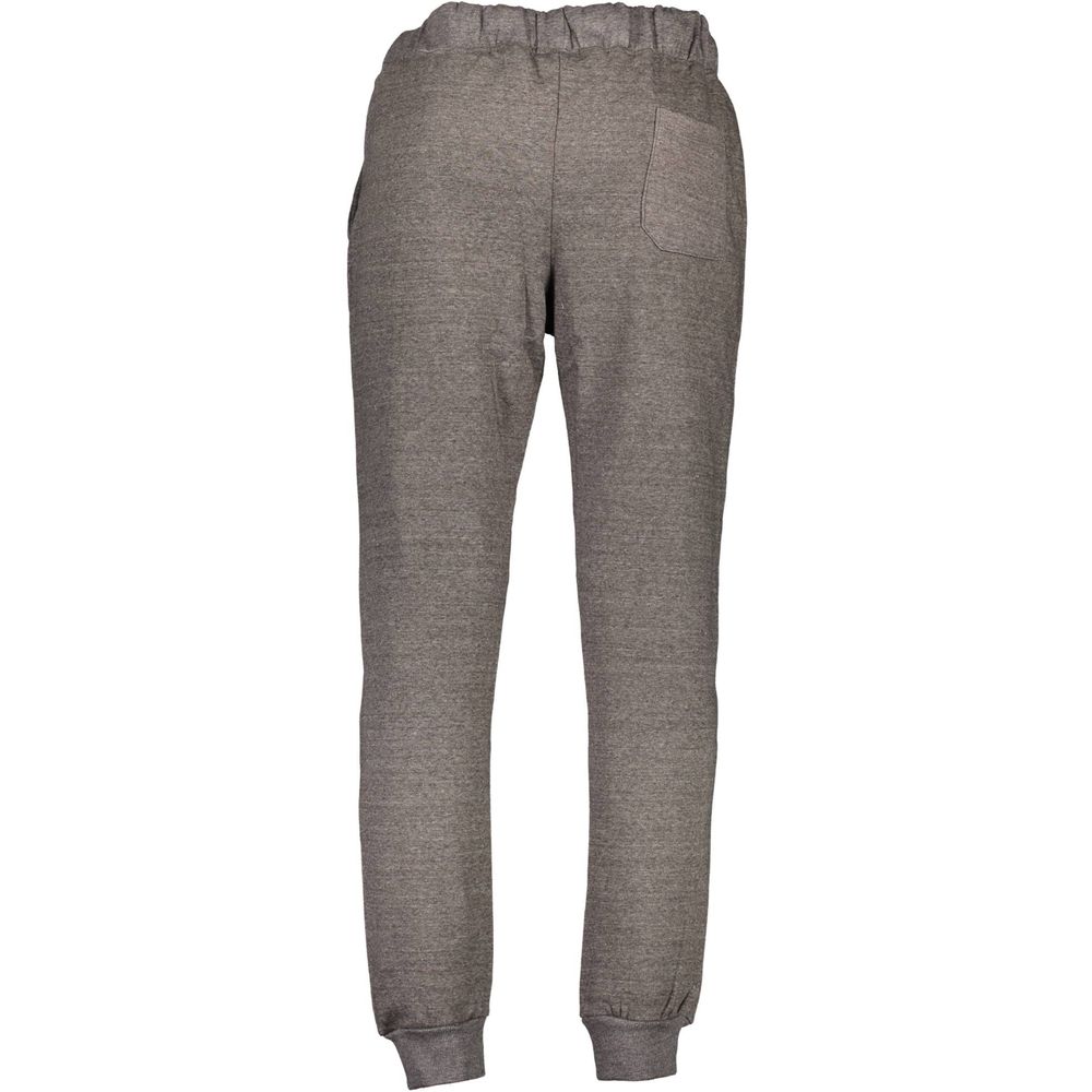 Joggers by Gianmarco Venturi for men in cotton gray presents a refined pantology silhouette, artfully defined by a refined pantology athletic, long, and a sophisticated .