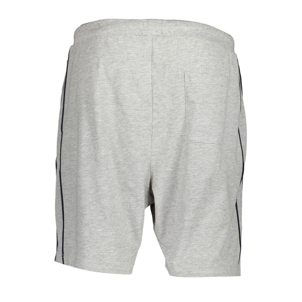 Activewear Shorts by Gianmarco Venturi for men in cotton gray features an sporty with adjustable-waistband, presenting a short and designed for a sporty look.