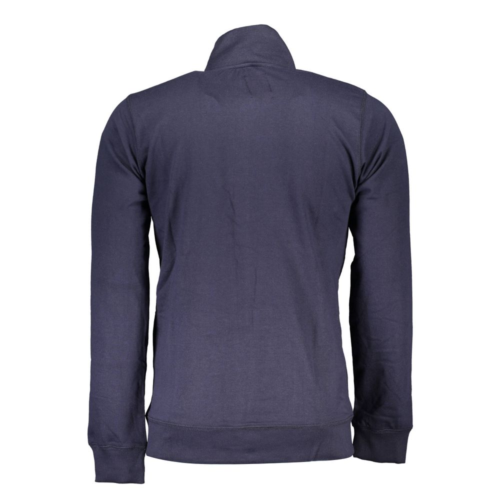 Sweatshirt by Gianmarco Venturi for men in cotton blue showcases a slouchy chic silhouette, artfully detailed with a slouchy chic and for a slouchy chic finish.