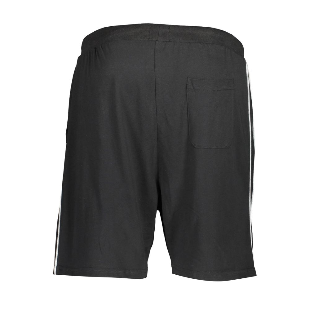 Swim Shorts by Gianmarco Venturi for men in cotton polyester and black & white showcases a sinuous silhouette, expertly cut for a sinuous fit as part of the Track Men's Cotton Polyester Swim Shorts collection.