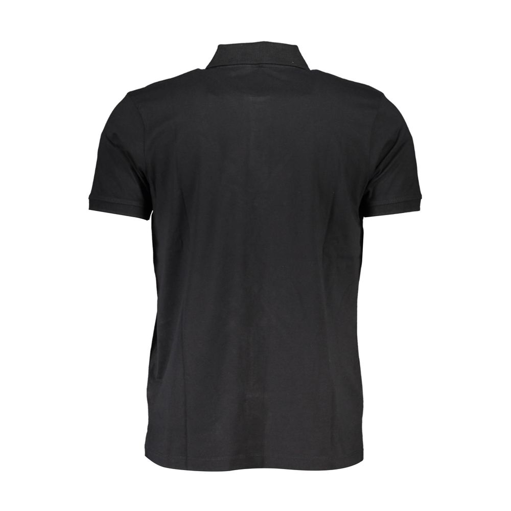 Polo Shirt by Gianmarco Venturi for men in cotton black presents a sleek silhouette, featuring a refined and for a sleek finish.