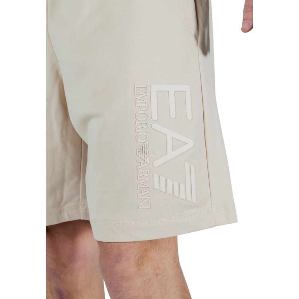 EA7 Emporio Armani Men's Regular-Fit Cotton Bermuda Shorts - Beige Natural