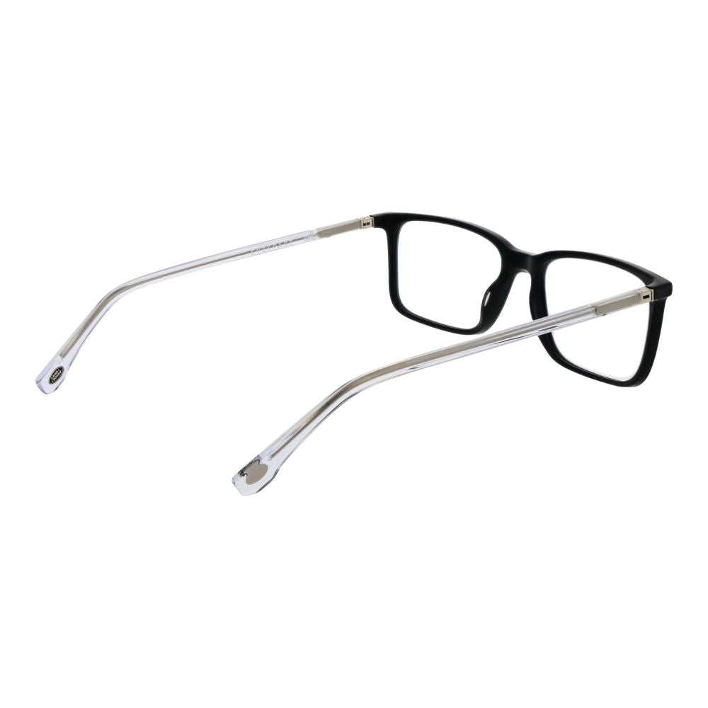 Eyeglasses Frames by Land Rover for men in acetate and black showcases an refined full-frame frame design featuring a sophisticated black coloured frame for an refined and refined aesthetic.