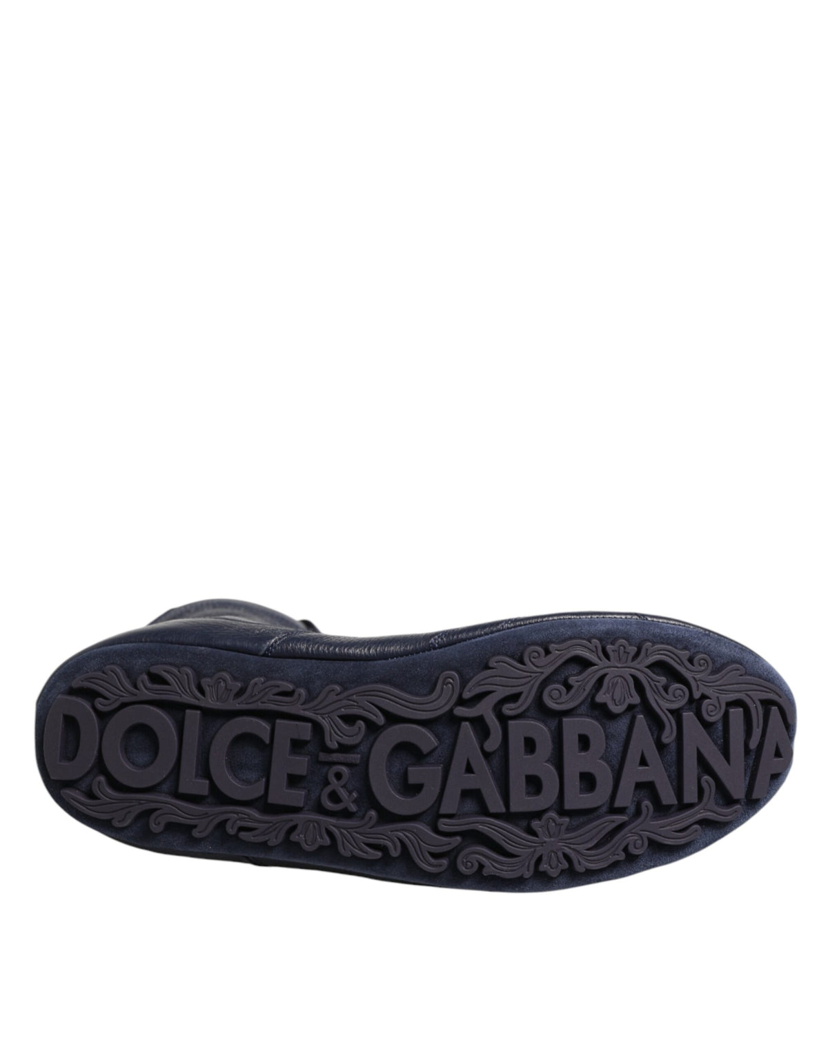 Dolce & Gabbana Men's Calf Leather Lace-Up Mid-Calf Boots - Dark Blue
