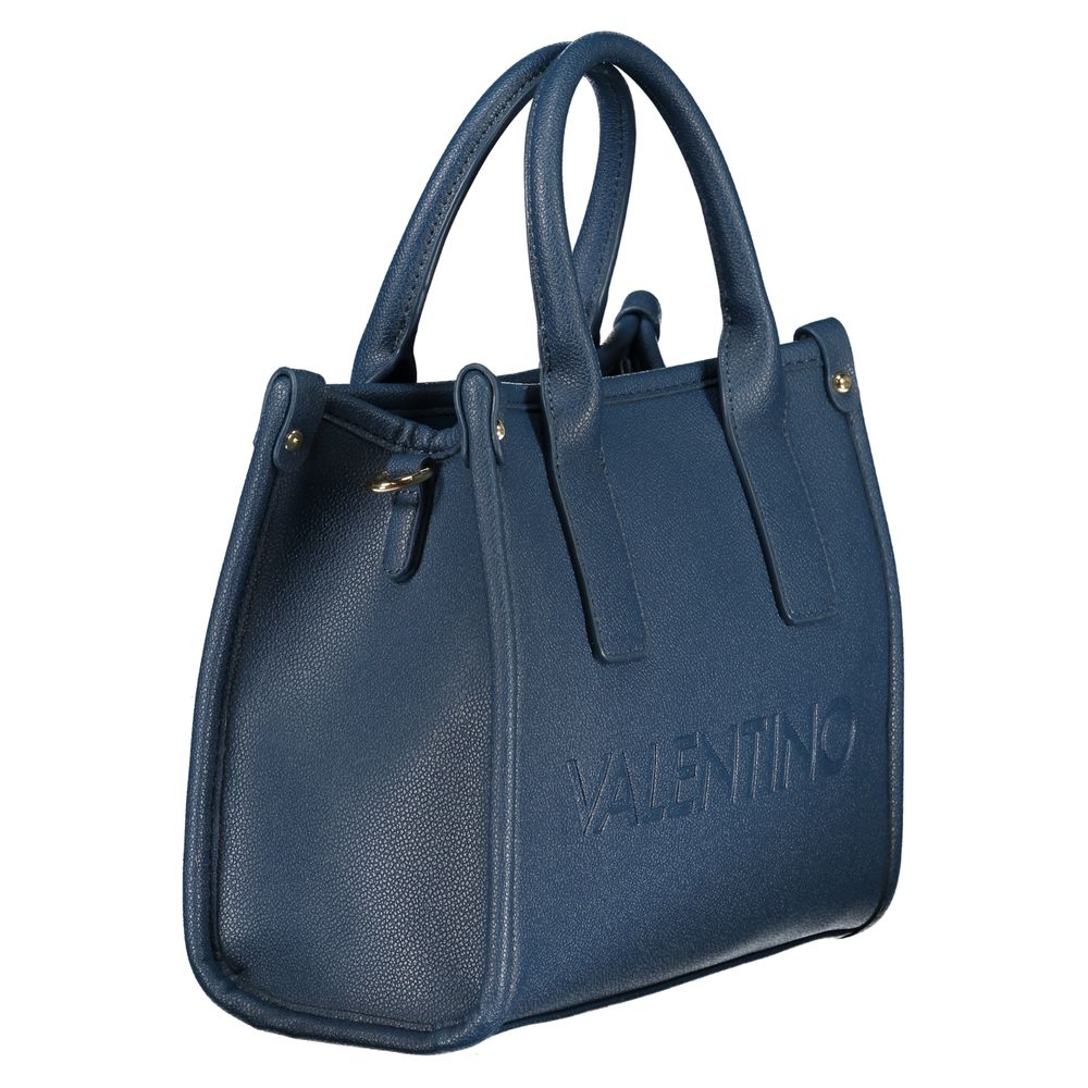 Mario Valentino Polyethylene Handbag - Blue Signature Print