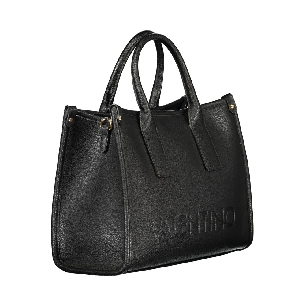 Handbag by Mario Valentino for women in polyethylene black, signature-print & print features a exquisite silhouette, showcasing a secure and exquisite internal-pockets with versatile adjustable-strap & handle for a exquisite finish.