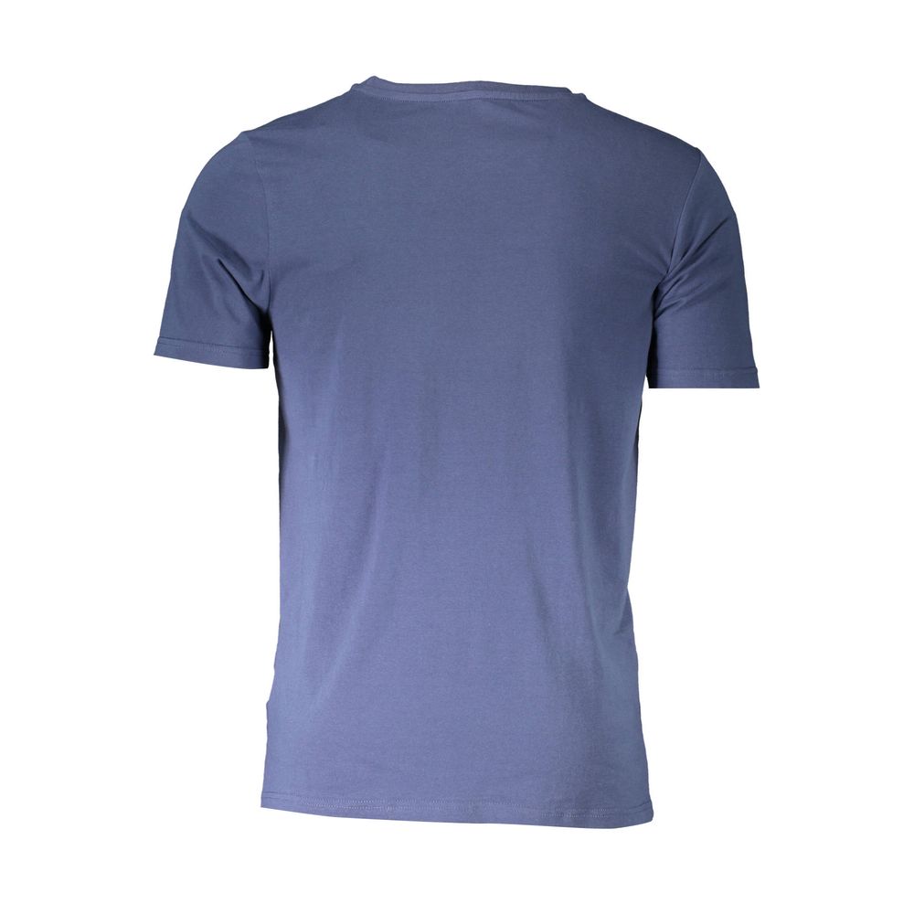 Activewear T-Shirt by Aeronautica Militare for men in cotton blue features an ergonomic design with , highlighting a ergonomic length and ergonomic crew neckline for a high-performance look.