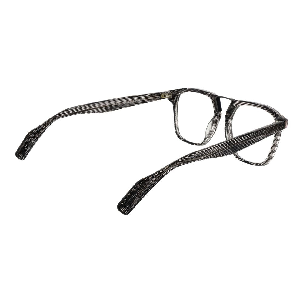 Yohji Yamamoto Men's Full-Rim Square Metal Eyeglasses Frames - Black