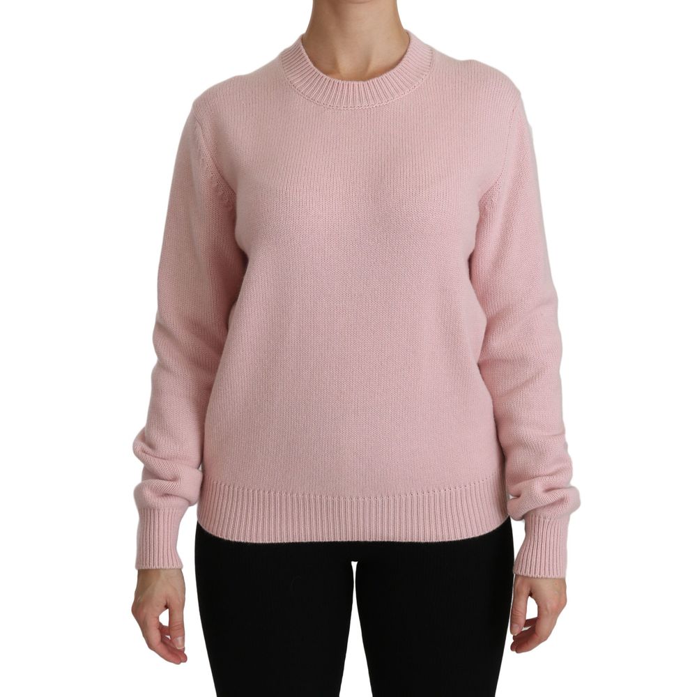 Sweatshirt by Dolce & Gabbana for women in cashmere & viscose multicolor & pink presents a smart casual silhouette, featuring a smart casual crew neckline and for a sophisticated look.