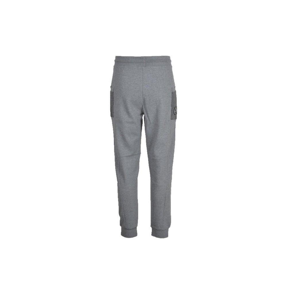 Joggers by Bikkembergs for men in cotton polyester gray features an refined tailoring silhouette, showcasing a premium with a and long cut for a refined tailoring look.