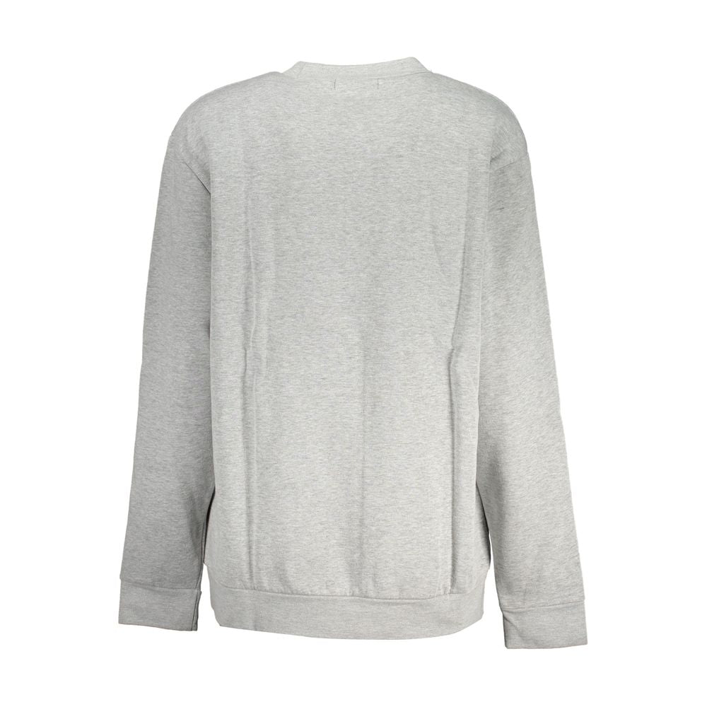 Sweatshirt by Cavalli Class for women in cotton polyester gray & print features an magnificent silhouette, showcasing a sophisticated and detail for a truly magnificent finish.