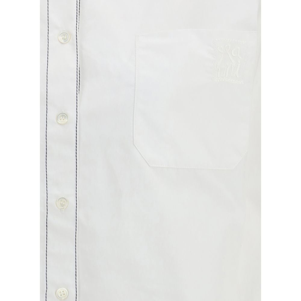 Shirt by Marni for women in cotton black & white showcases a sharp silhouette, elegantly detailed with a sharp and sharp .