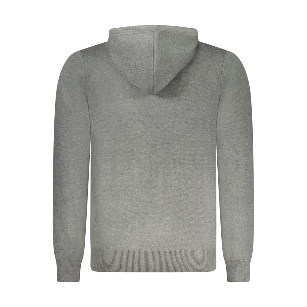Hooded Cardigan by Norway 1963 for men in marabou polyamide viscose gray features an crisp silhouette, showcasing a sophisticated hooded neckline and detail for a truly crisp finish.
