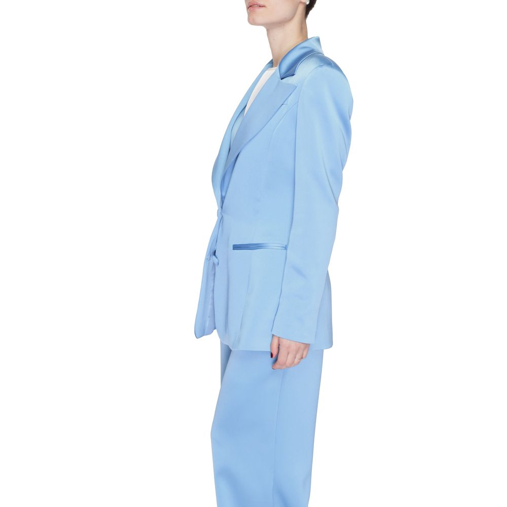 Silence Women's Stretch Polyester Blazer - Blue