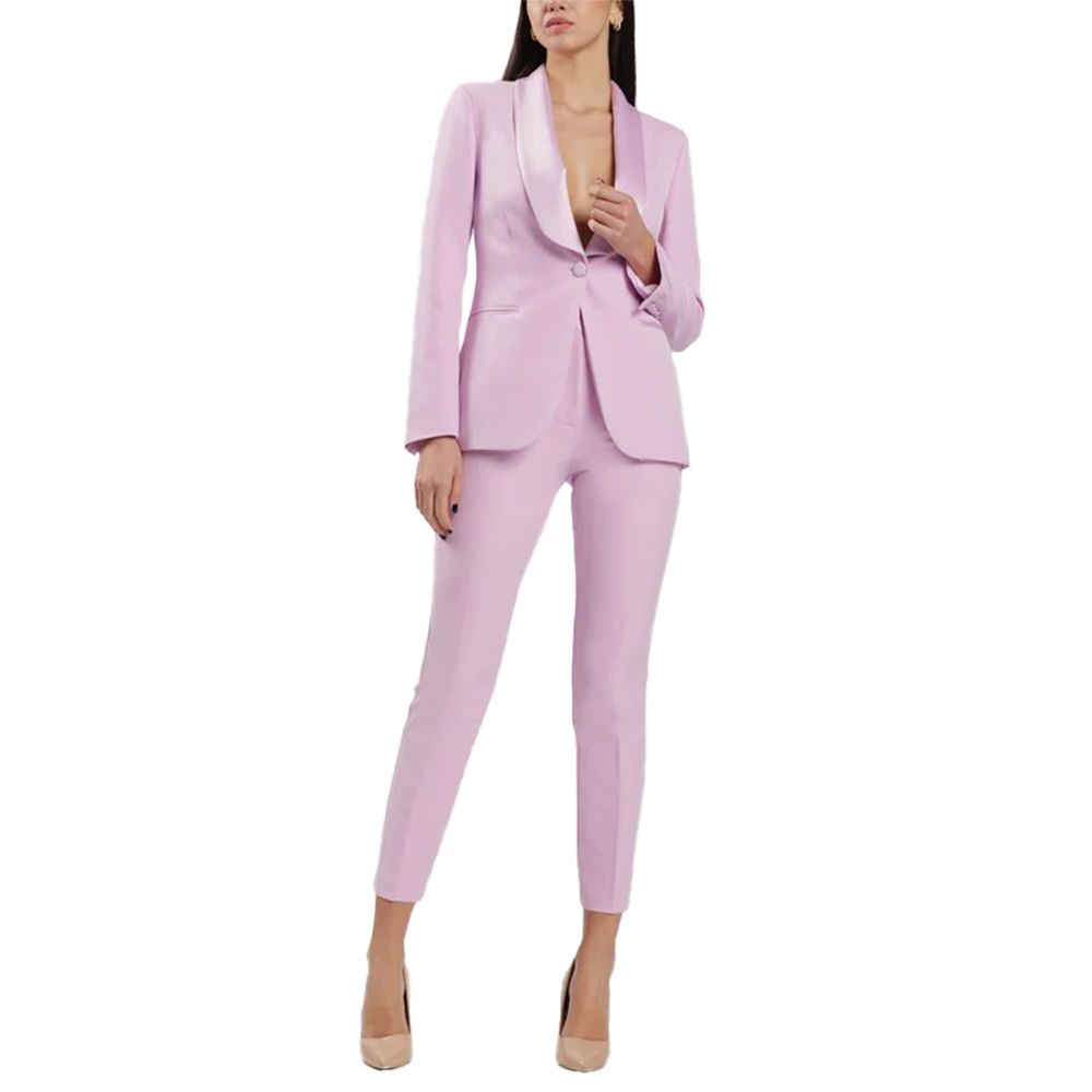 Pants by Silence for women in stretch polyester purple showcases a unrivaled comfort silhouette, featuring a straight-leg & slim cut and long with a high rise for a unrivaled comfort and refined aesthetic.