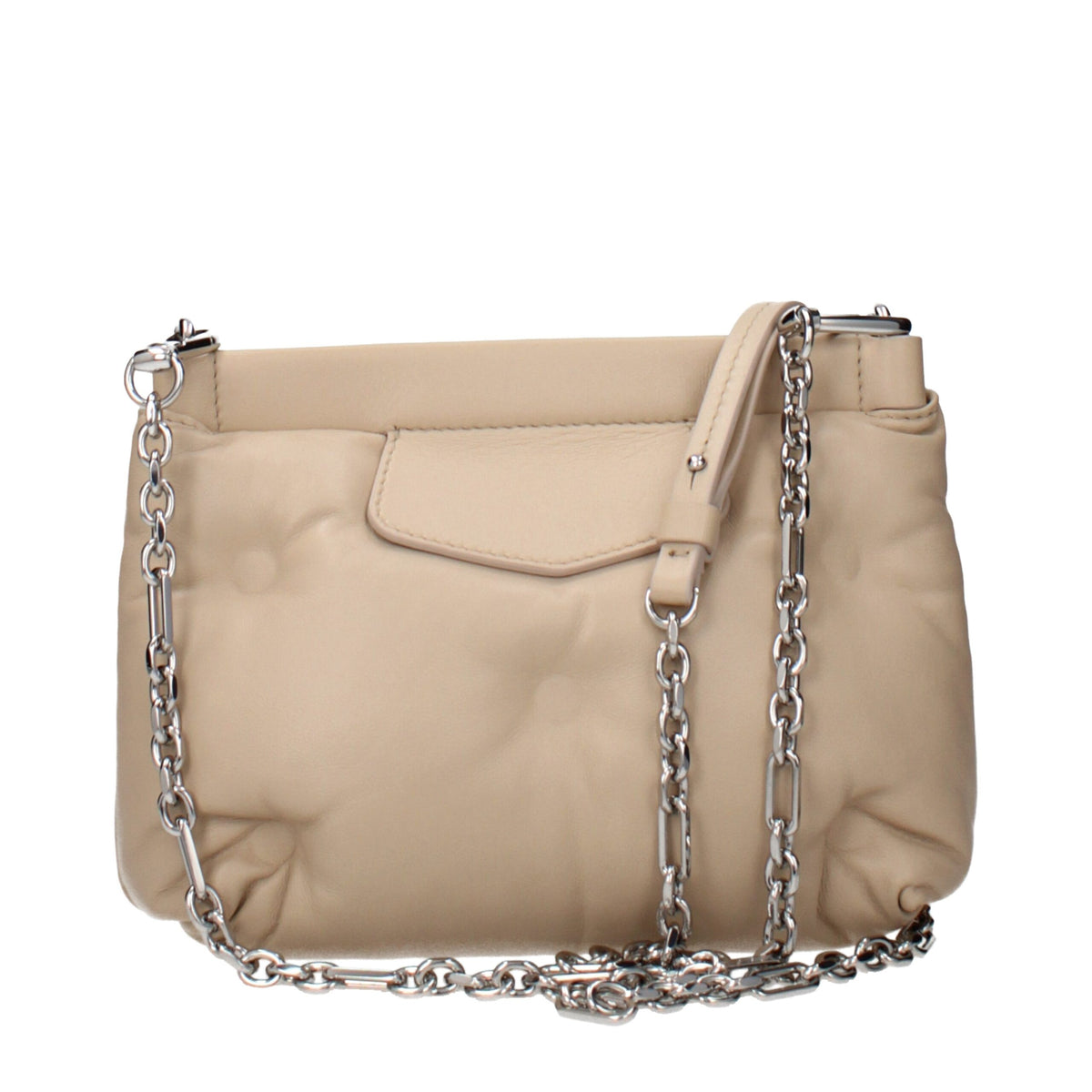 Maison Margiela Leather Crossbody Handbag - Beige