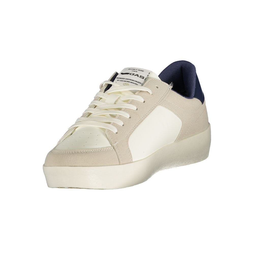 Gas Crisp Men's Athletic Polyester & Polyurethane Sneakers - Blue White