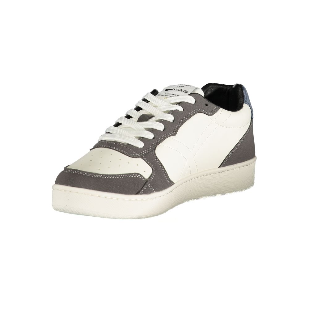Gas Men's Athletic Polyester & Polyurethane Sneakers - White