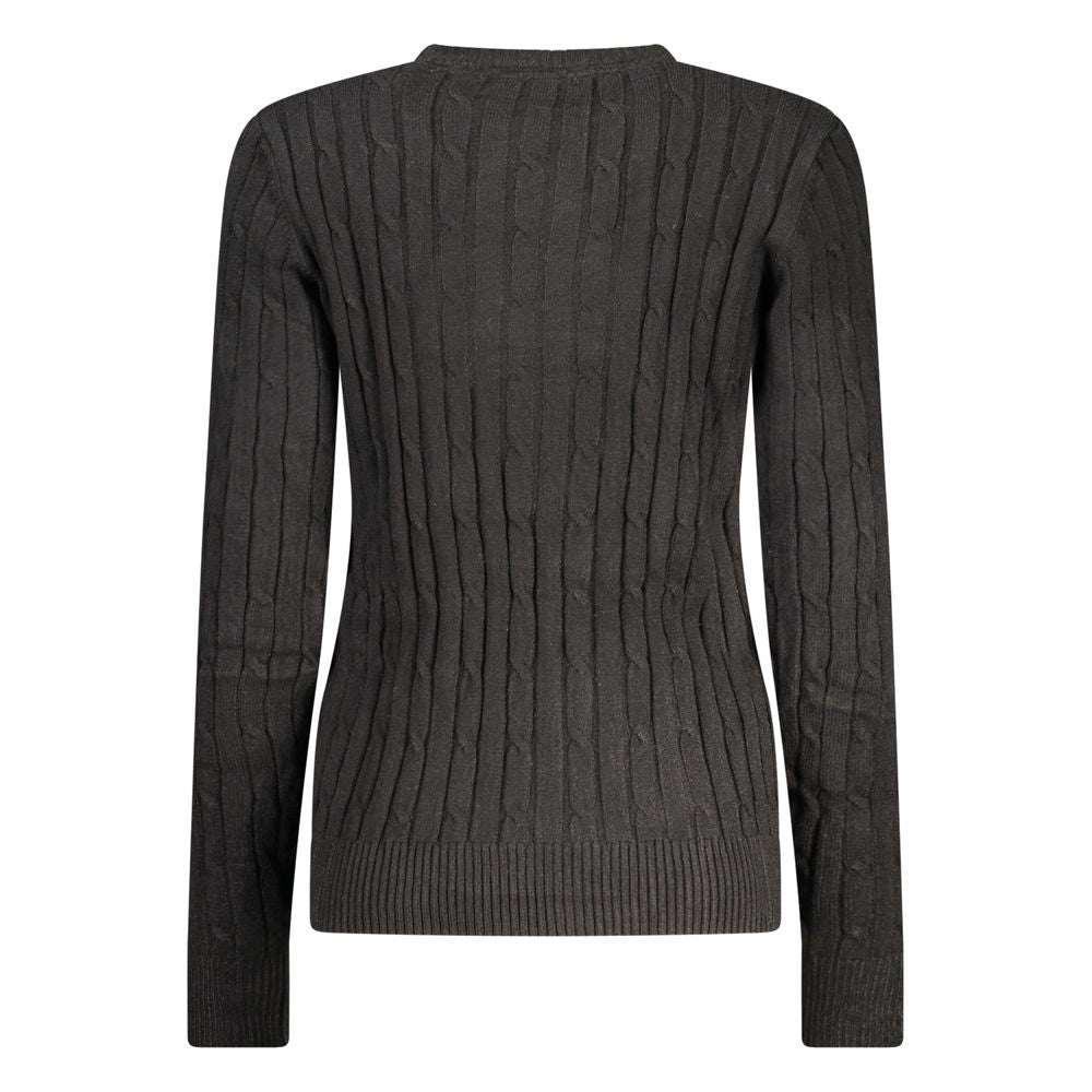 Sweatshirt by Norway 1963 for women in polyamide polyester viscose black & patterned showcases a slouchy chic silhouette, artfully detailed with a slouchy chic and for a slouchy chic finish.